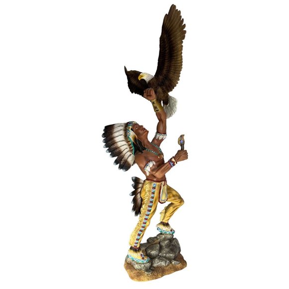 1995 Hamilton Tailsman of Courage Gifts of‎ Antient Spirits Native Eagle FLAW - Picture 2 of 13